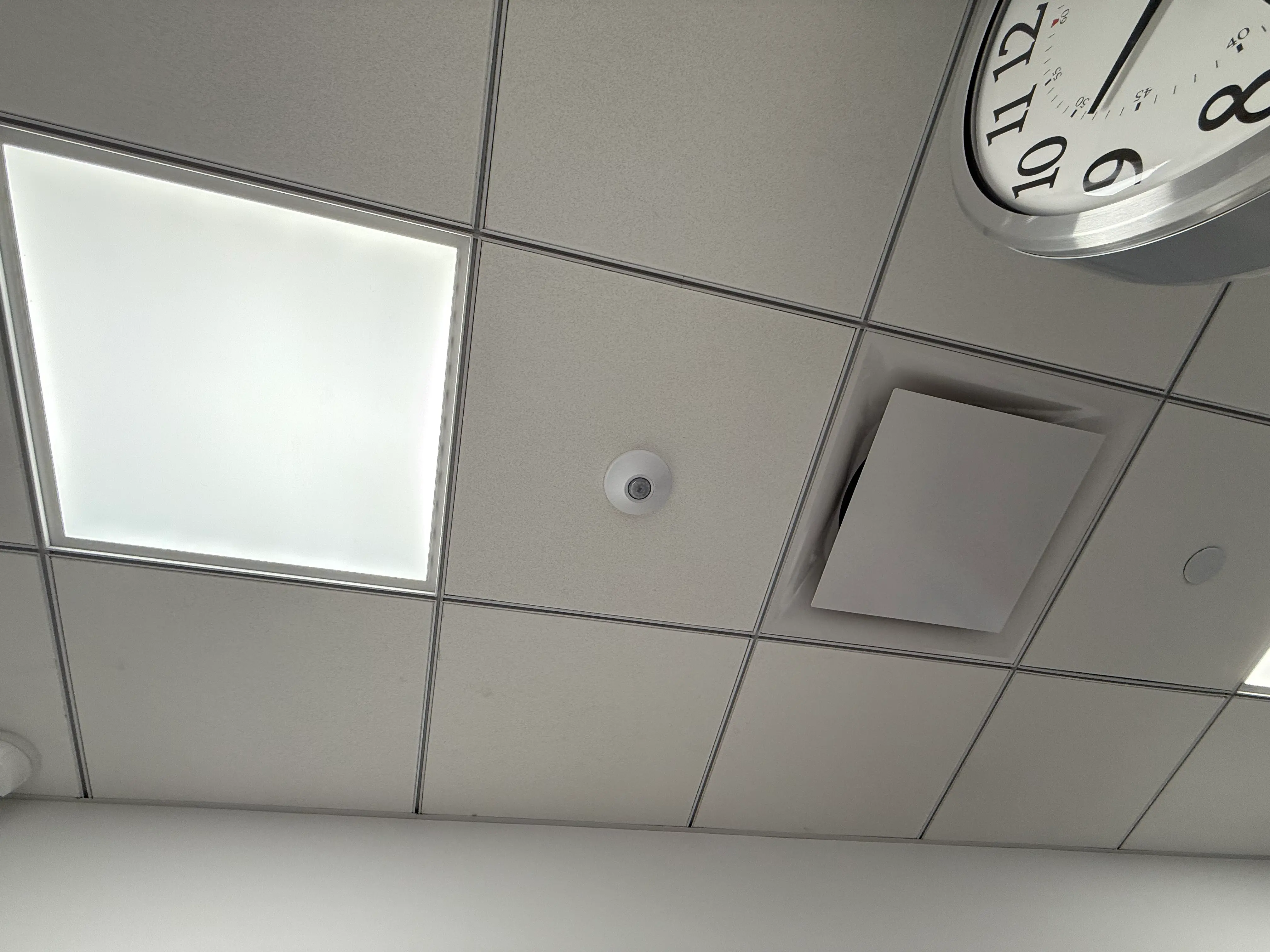 Motion detector sensor installation in commercial property